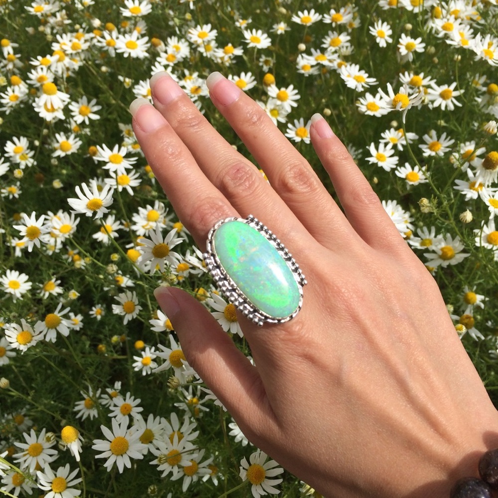 Opal ring size 5.5